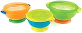 Munchkin 3 Count Stay Put Suction Bowl (Pack of 2)