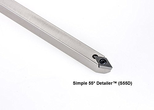 UPC 632181498125, Simple 55° Detailer Full Size Carbide Tipped Scraper Unhandled Woodturning Detail Tool