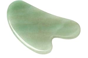 Gua Sha Scraping Massage Tool,Green Jade Stone Gua Sha Massage for Women Skin Care and Skin Rejuvenation,Anti-Aging Facelift,