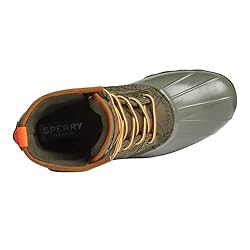 Sperry Men's Saltwater Duck Rain Boot, Olive, 8