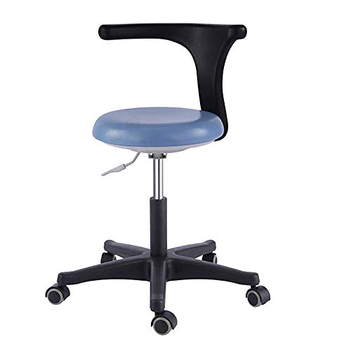 SoHome Dental Medical Assistant Chair Nurse Stool with 360 Degree Rotation Armrest PU Leather