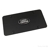 Land Rover Logo On Black License Plate