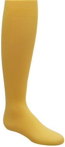 LIGLEG Girls' Hold &amp; Stretch Colored Footed Tights 10-12 Mustard