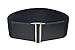 Modeway Ladies Belts Fashion Wide Elastic Stretch Waistband with 4 Clasp Waist Accessories (Small,Black) B1-5