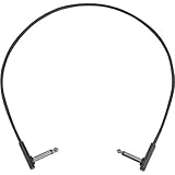 RockBoard PC-F-45 FLAT Patch Cable black, 2x w/right angle - 45 cm