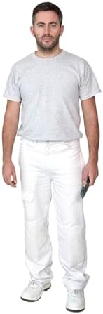 ProDec White Cotton Drill Painter's Trousers Work Pants Men Women 34 Waist 31 view 10