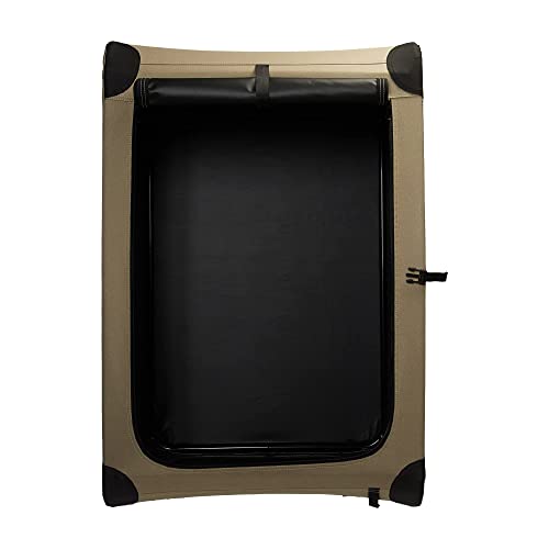 Amazon Basics Folding Soft Crate for Cat, Dog, Rabbit, 36 Inch, Tan