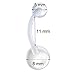 CrazyPiercing Transparent 14 Gauge Clear Acrylic Belly Button Ring Retainer (8 PCS)
