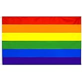 PringCor 3x5FT Rainbow Pride Flag Banner LGBTQ Gay Lesbian Love Equal