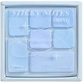 1Pc Blue Mint Small Sticky Notes,4 Styles Set,Cute School Supplies,Quick Removal,Self-Stick Note for Office School Personal Note Pads Convenient to Carry,Notebooks and Writing Pads,Pastel Colors