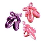 Ballerina Slippers Pearlized Cupcake Rings - 24 pc