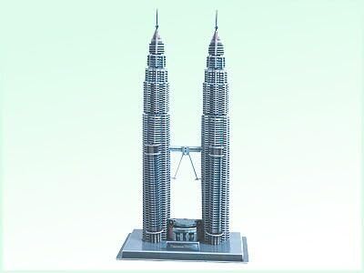 Alifa 3D Jigsaw Puzzle Games, Petronas Towers 3D Puzzles Creative, Intelligent Toys for Kids for Adults, DIY Build My World Series,84 Pieces