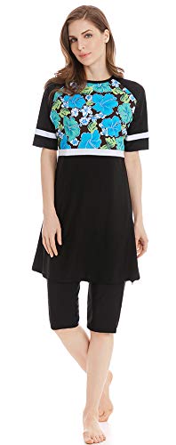 TianMai 2019 Nieuwe moslimzwemkleding met korte mouwen voor islamitische vrouwen, bescheiden zwempak strandkleding… - Image 5