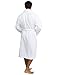 TowelSelections Men's Super Soft Plush Bathrobe Fleece Spa Robe Large/X-Large White