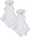 Bon Bebe Newborn Baby Huggybuddy Plush Security Blanket (2 Pack) Bear, Newborn