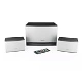 Thonet and Vander Laut Bluetooth 340 Watt Multimedia 2.1 Speaker System with Subwoofer, Enhanced Bass, Wood Construction, Dual RCA Stereo Inputs, Black