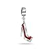 Pump Stiletto Dangle Red Heel Shoe Charm Bead For Women For Teen 925 Sterling Silver Fits European Bracelet