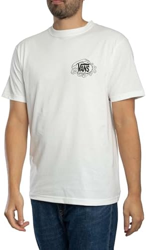 Uomo Maglietta Grafica Hot Lines Back, White, L
