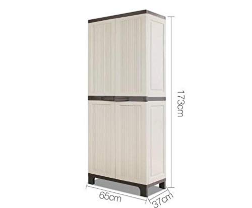 Outdoor Storage Cabinet Lockable Cupboard Tall Spacious Garden Garage Adjustable The Garden Store