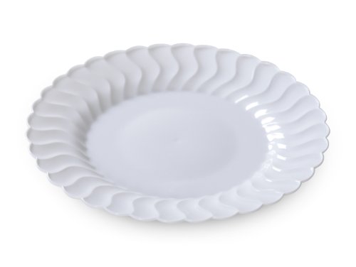 Shell Edged China-Like 6-Inch Plate, White