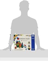 Magna-Tiles Classic 32-Piece Magnetic Construction Set Geometry Shapes view 6