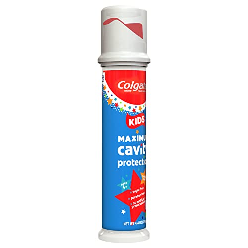 Colgate Kids Toothpaste Pump with Fluoride, Anticavity & Cavity