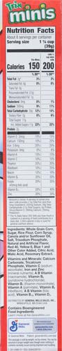 TRIX MINIS FRUITY MINI CORN PUFF BREAKFAST CEREAL, 10.8 OZ