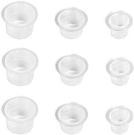 Surflyee Tattoo Ink Cups 330 PCS - 9mm, 13mm, 15mm - Adult, White, Waterproof, 330 Count (Pack of 1)
