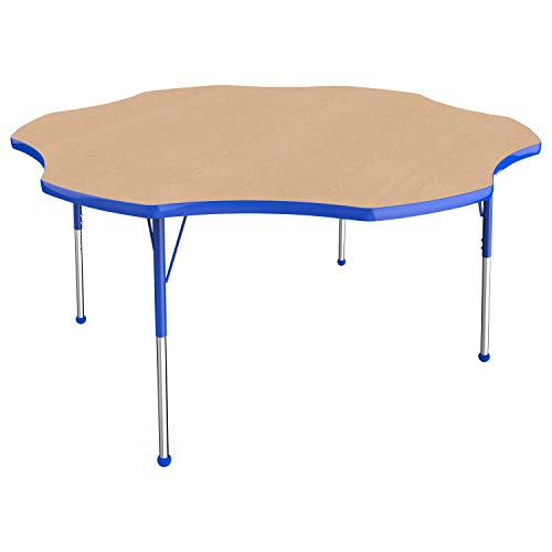FDP Flower Activity School and Office Table (60 inch), Standard Legs with Ball…