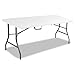 Cosco Products, 6-feet Centerfold Folding Table, Color: White Specked Pewter (Complete Set)