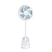 TianNorth Clip Fan Rechargeable Battery Operated Clip on Mini Desk Fan For Baby Strollers,Home, Office, Dorm, outdoor (White)