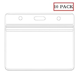 Horizontal Badge Holders Sealable Waterproof Clear