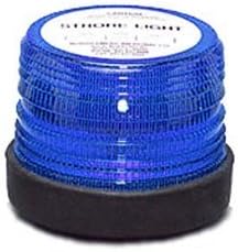 Single Flash, 120 V AC, Pipe Mount Strobe Light, Blue