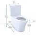 TOTO CST446CEMG#01 Aquia IV Elongated Dual Flush 1.28 and 0.8 GPF Skirted CEFIONTECT Two-Piece-Toilets, Cotton White