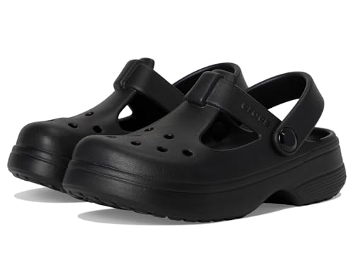 Crocs Classic Mary Jane Clog T, Zuecos Unisex niños, Negro, 22/23 EU