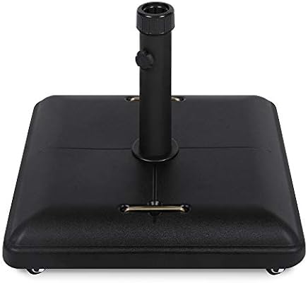 Amazon Com Best Choice Products 81 Pound Heavy Duty Square Concrete Rolling Outdoor Patio Umbrella Base Stand W Locking Wheels Handles Garden Outdoor