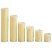 VonHaus Set of 6 Flameless Real Wax Electric LED Candles - Long Lasting, Battery Powered, Dripping Effect, Ivory Color