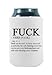 The F Word Freak Verb Definition | Funny Novelty Can Cooler Coolie - Set of two (2) | Beer Beverage Holder - Beer Gifts Home - Neoprene No Fade Can Cooler