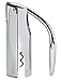 Vinturi Vertical Lever Corkscrew Wine Opener with Built-in Foil Cutter and Non-Stick Cork Spiral, Silver