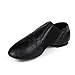MSMAX Womens Leather Jazz Shoes Slip on Ballroom Dance Practice Teaching Shoe Black 9 M US Women