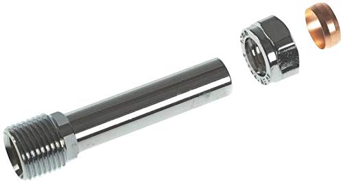 Waterberry 60MM Rigid Radiator Valve Extension Tail 1/2" BSP - Chrome Plated - Cut to Size