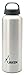 Laken Classic Aluminum Water Bottle, Wide Mouth with Screw Cap and Loop, BPA Free, Made in Spain, 25oz, Plain