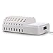 FLECK CS008 8-Port Desktop Universal Charging Station Multi-Device Dock,Organizer,Stand, USB Charger Clever Design For Easy Cable Storage For iPhone iPad Smartphone PC Tablets etc (White)