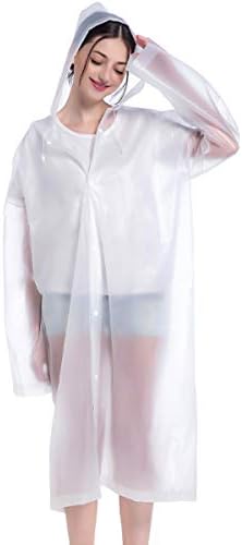 Slymeay Rain Poncho Raincoat Women Rain Hooded Coat Rain Jacket Travel Outdoor Light Poncho Rain Gear