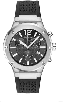 Amazon.com: Ferragamo F-80 Titanium Tech Collection Luxury Mens