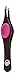 Professional Slant Tip Tweezers – Precision Stainless Steel Tweezers for Eyebrow Shaping, Ingrown Hair & Facial Hair Removal for Women and Men – Sharp Tip with Non-Slip Silicone Grip