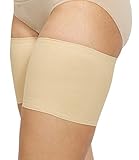 Bandelettes Elastic Anti-Chafing Thigh Bands - Prevent Thigh Chafing - Beige Unisex, Size D