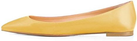 Amarantos Women Fashion Ballet Flats Pointed Toe Slip on Daily Dress Shoes Size 2.5-11 UK