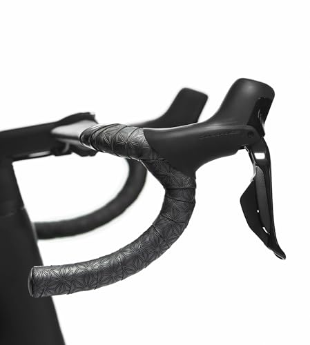 Supacaz Super Sticky Kush Black Gravel Bar Tape - Cycling Road Bike Handlebar Grip Tape Wrap