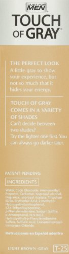 Touch of Gray Men's Hair Color, Light Brown (Pack of 3)